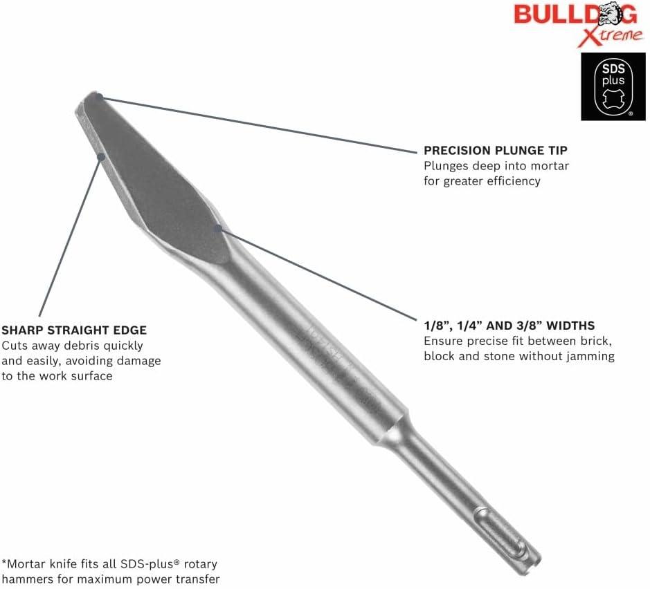 imageBosch HS1427 SDSPlus Hammer Shank 212Inch by 10Inch Wide Steel SelfSharpening Chisel Silver8 in