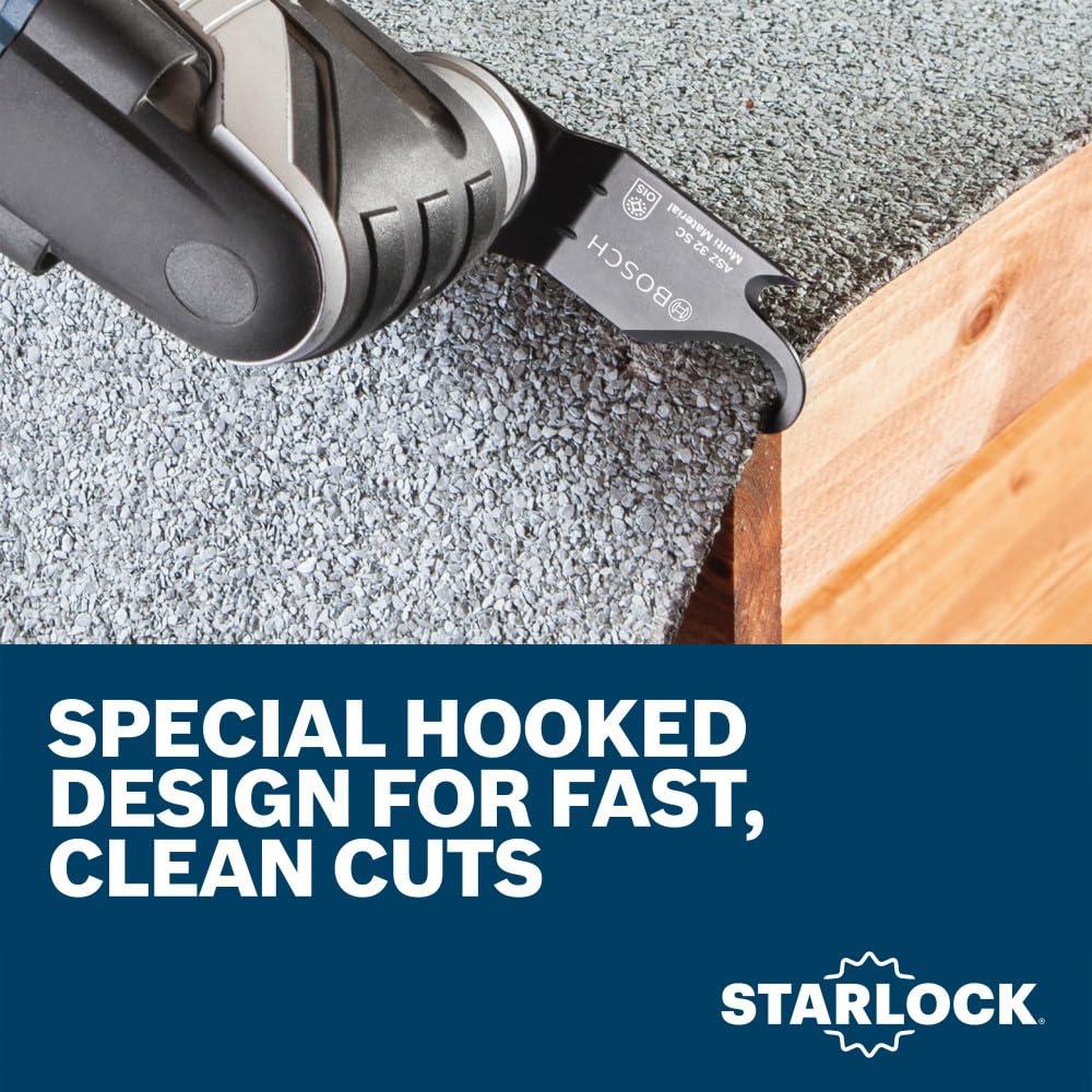 imageBosch OSL214K 214 In Starlock Oscillating Multi Tool Caulk Knife Blade114 In