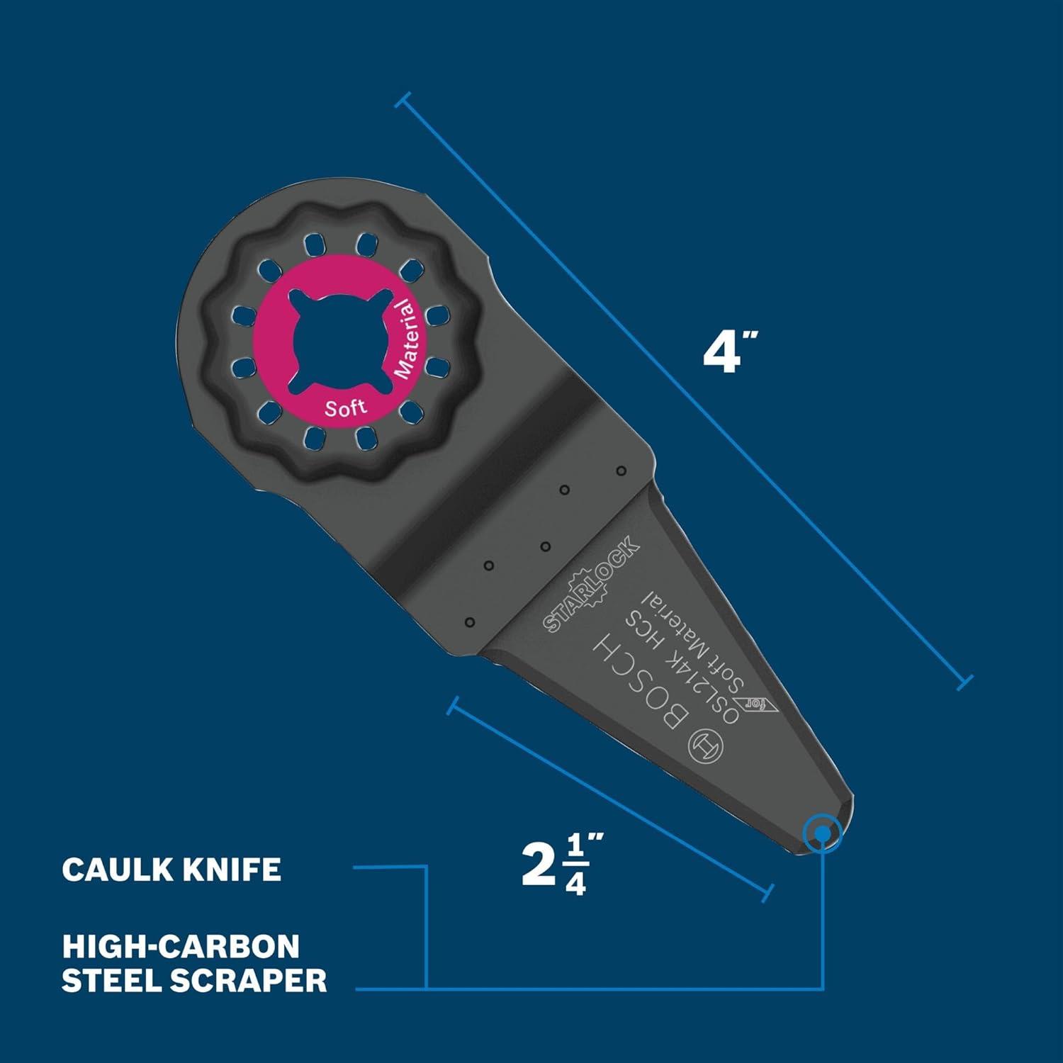 imageBosch OSL214K 214 In Starlock Oscillating Multi Tool Caulk Knife Blade214 In