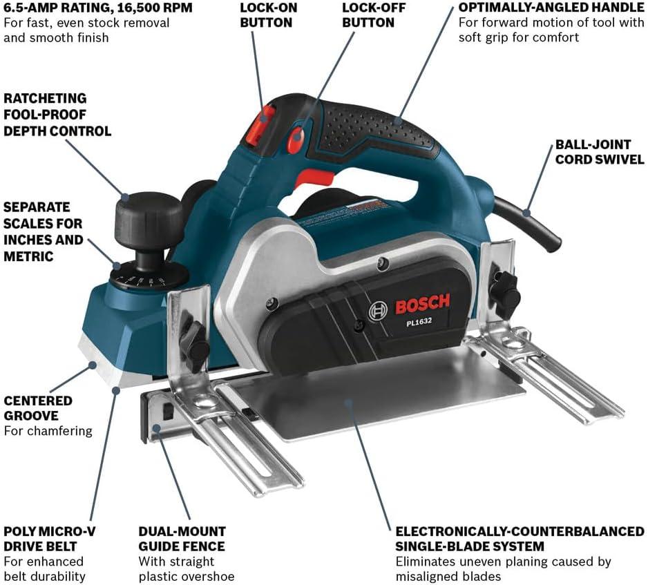 imageBosch PL2632K 314 In Planer Kit314 Planer Only