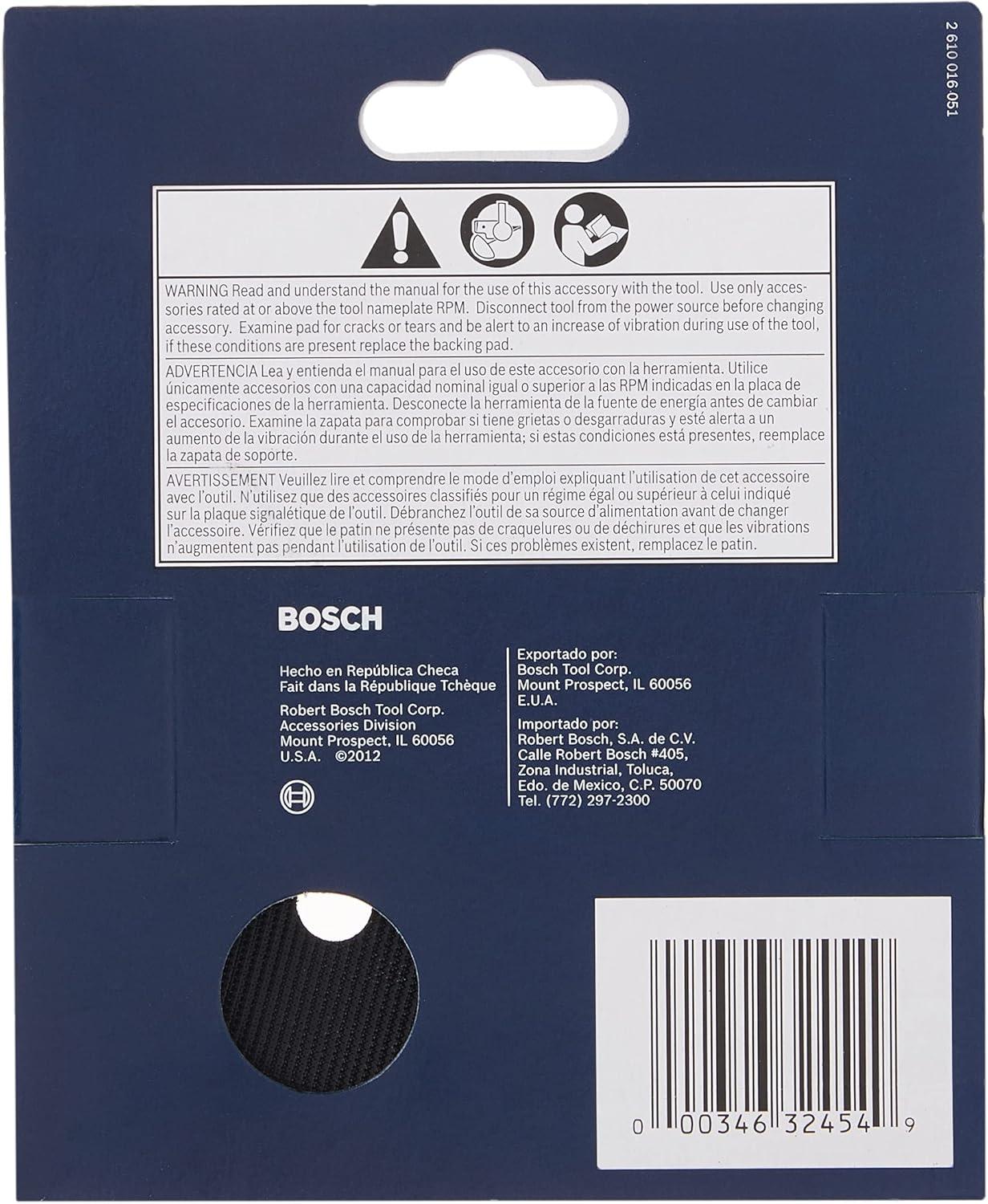 imageBosch RS032 8Hole Hook amp Loop Hard Backing Pad