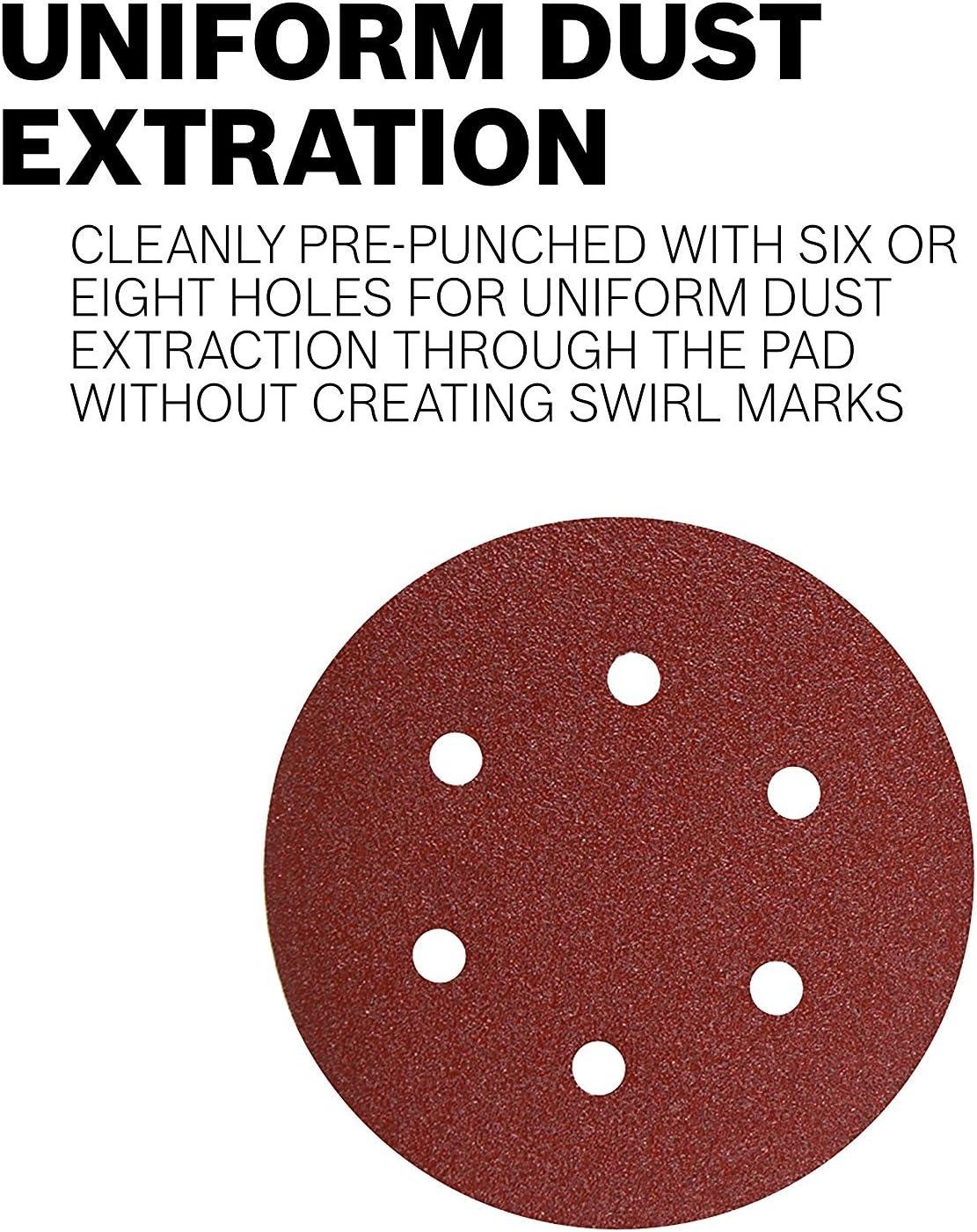 imageBosch SR5R082 25Piece 80 Grit 5 In 8 Hole HookAndLoop Sanding Discs