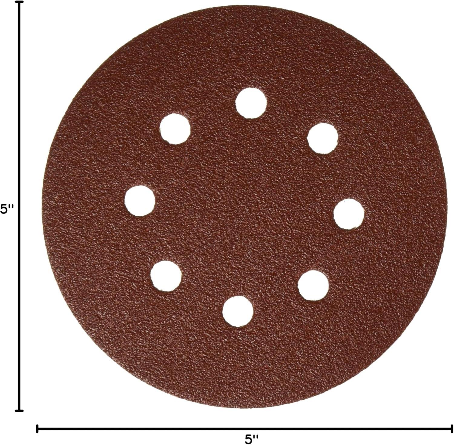 imageBosch SR5R082 25Piece 80 Grit 5 In 8 Hole HookAndLoop Sanding Discs