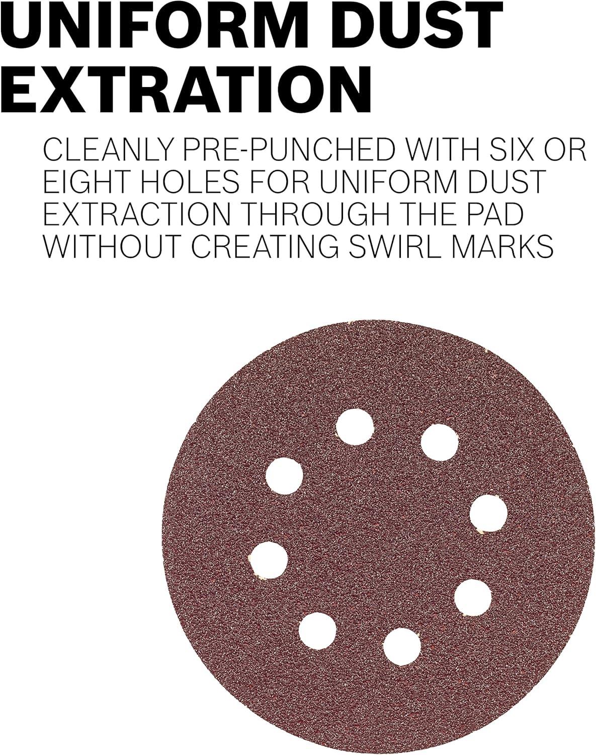 imageBosch SR6R040 5Piece 40 Grit 6 in 6 Hole HookandLoop Sanding Discs