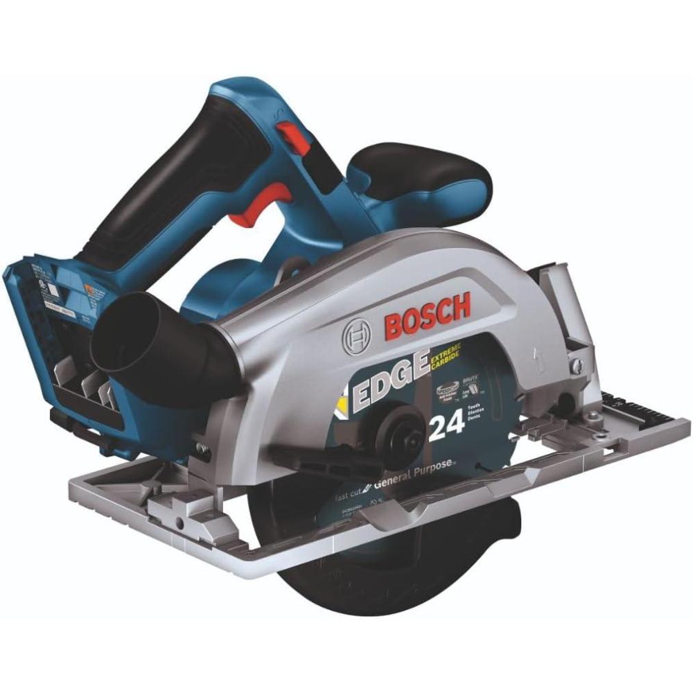 imageBOSCH GKS18V22LN 18V Brushless BladeLeft 612 In Circular Saw Bare ToolTool Only BladeRight