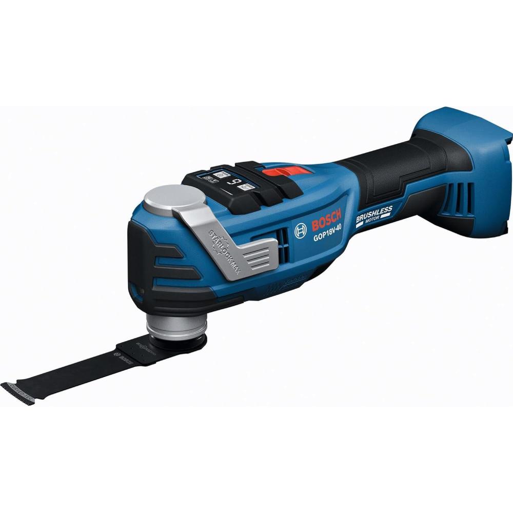 imageBOSCH GOP18V40N 18V Brushless StarlockMax Oscillating Tool Powerful 20000 OPM 6 Speed Settings AutoStop Ergonomic Design Fast Accessory Changes Ideal for Remodelers amp Contractors