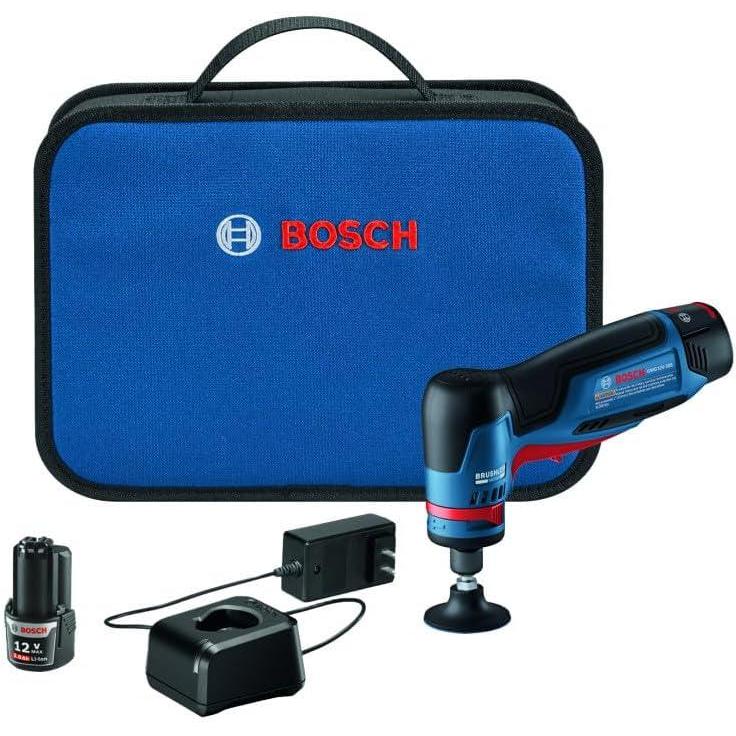 imageBosch GWG12V20SB23 12V Max Brushless 14 In Right Angle Die Grinder Kit with 2 3 Ah Batteriesw 2 12V Batteries