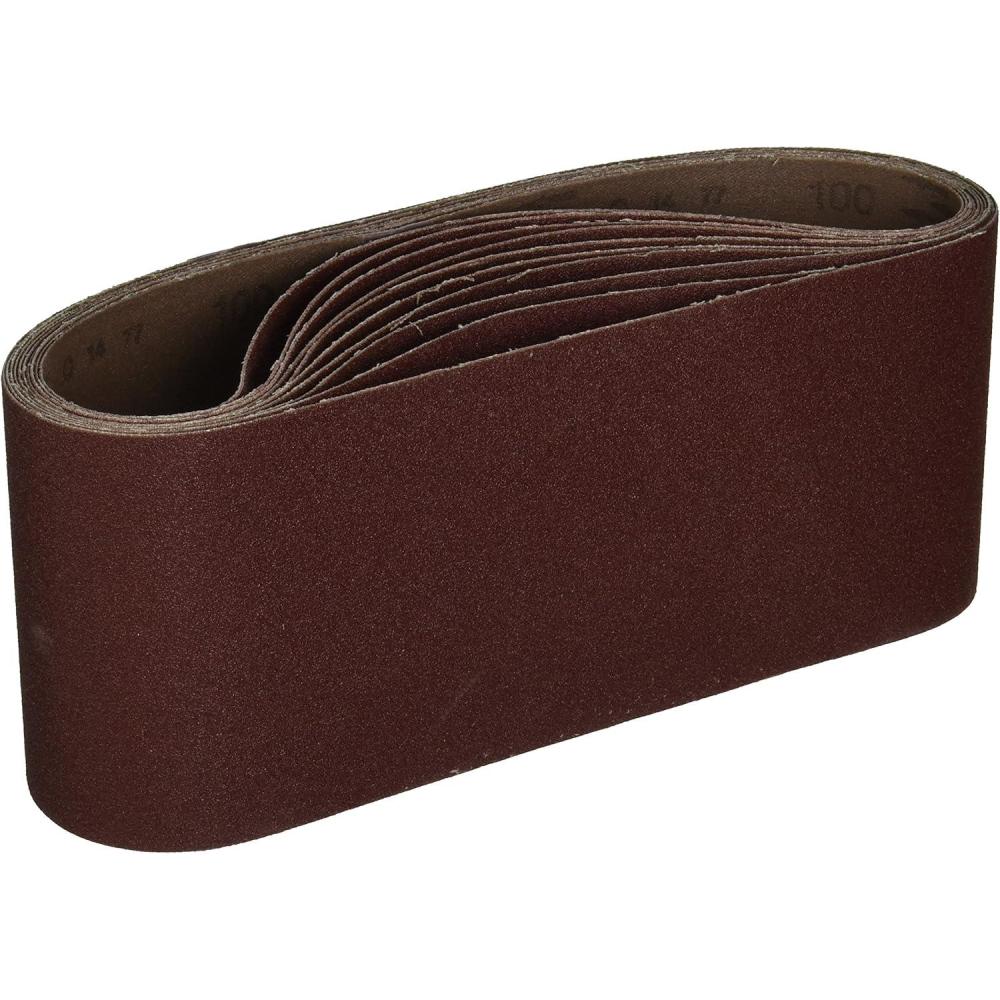 imageBosch SB6R101 10Piece 100 Grit 4 In x 24 In Sanding Belts