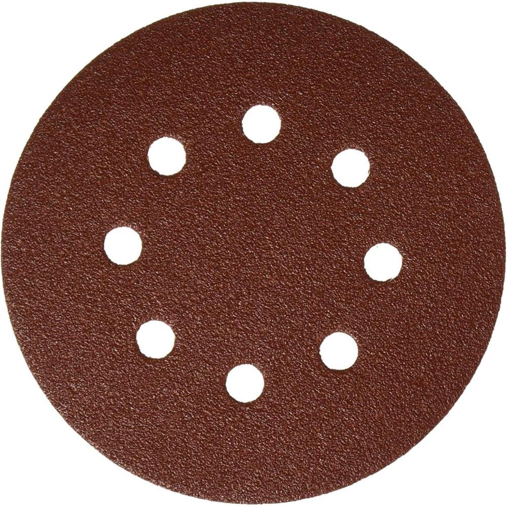 imageBosch SR5R082 25Piece 80 Grit 5 In 8 Hole HookAndLoop Sanding Discs