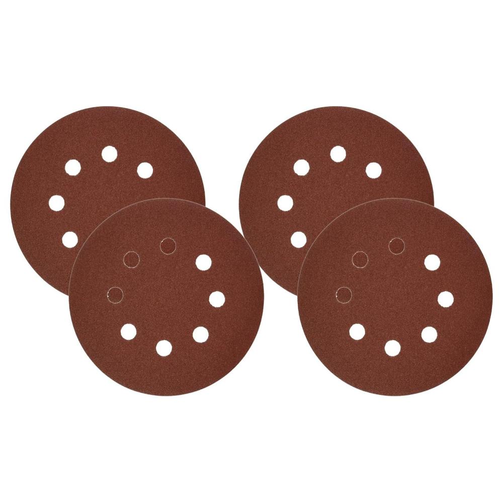 imageBosch SR5R120 5Piece 120 Grit 5 in 8 Hole HookandLoop Sanding DiscsOne Size Pack of 4