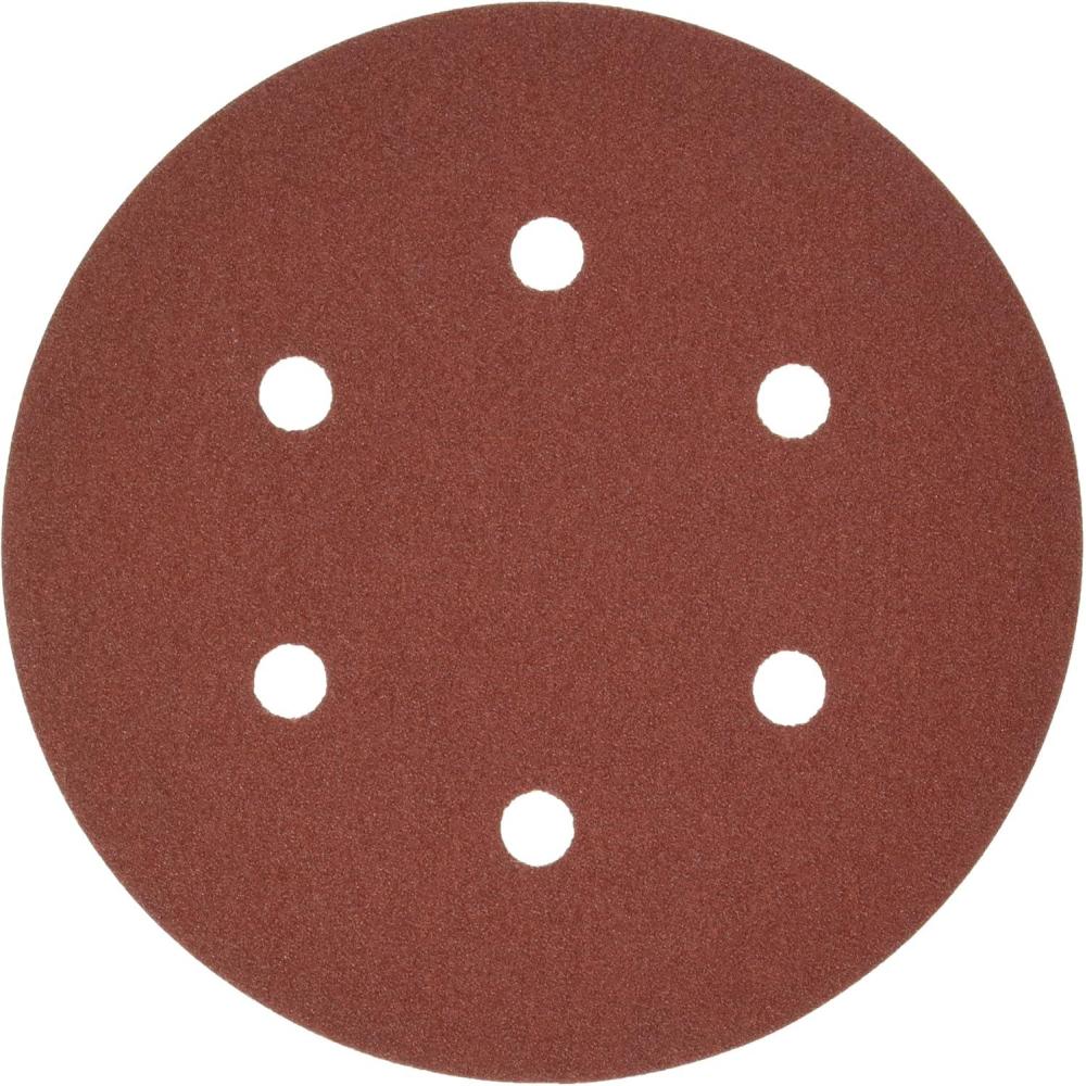 imageBosch SR6R120 5Piece 120 Grit 6 in 6 Hole HookandLoop Sanding Discs