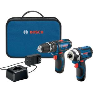 BOSCH 12-Volt Max Lithium-Ion 2-Tool Cordless Combo Kit CLPK241-120, Blue