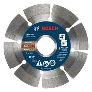 BOSCH DBSX04502 4-1/2 in. X-Lock Premium Segmented Rim Diamond Blade | 5X Faster Change, Long Life | Concrete, Brick, Block | X-Lock & Standard Angle Grinders(4″ DIAMETER)