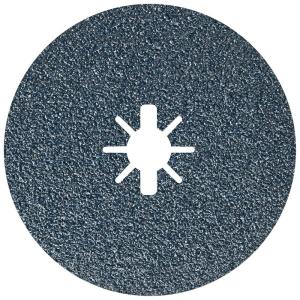 BOSCH FBX5100 25-Pack 5 In. X-LOCK Fine Grit Abrasive Fiber Discs 100 Grit Compatible with 7/8 In. Arbor for Applications in Metal Surface Finishing, Weld Blending, Rust Removal(6 In.)