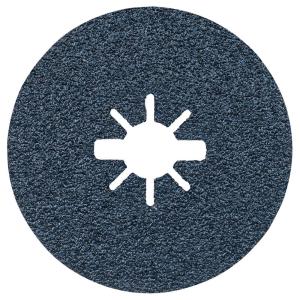 BOSCH FBX5100 25-Pack 5 In. X-LOCK Fine Grit Abrasive Fiber Discs 100 Grit Compatible with 7/8 In. Arbor for Applications in Metal Surface Finishing, Weld Blending, Rust Removal(4-1/2 In.)