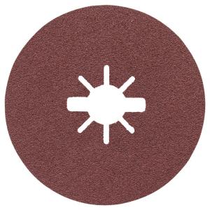 BOSCH FBX5100 25-Pack 5 In. X-LOCK Fine Grit Abrasive Fiber Discs 100 Grit Compatible with 7/8 In. Arbor for Applications in Metal Surface Finishing, Weld Blending, Rust Removal(4-1/2 in)