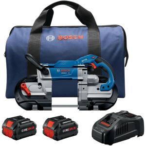 BOSCH GCB18V-5B26 18V 5 In. Deep Cut Band Saw Kit(w/ (2) 18V 6 Ah Batteries)