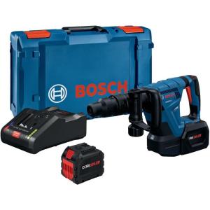 BOSCH GSH18V-5L SDS-max Demolition Hammer – Powerful, Lightweight, and Versatile for Chiseling Applications with Vibration Control(Tool + (1) 12 Ah Battery & Charger)
