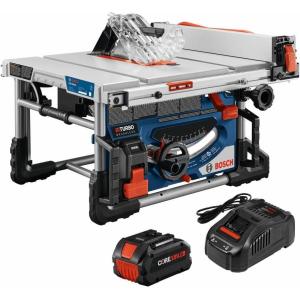 BOSCH GTS18V-08N14 PROFACTOR™ 18V 8-1/4 In. Portable Table Saw Kit with (1) CORE18V® 8 Ah High Power Battery(w/ 18V 8 Ah Battery)