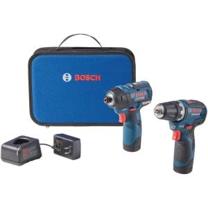 Bosch 12V Max Cordless 2-Tool Combo Kit with Drill/Driver and Impact Driver (CLPK22-120)(Brushless 12V Kit)