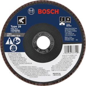 Bosch FD2960080 6 In. 7/8 In. Arbor Type 29 80 Grit Blending/Grinding Abrasive Wheel