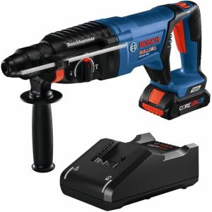 Bosch GBH18V-26DK15 18V EC Brushless SDS-plus® Bulldog™ 1 In. Rotary Hammer Kit with (1) CORE18V® 4 Ah Advanced Power Battery(Industrial)