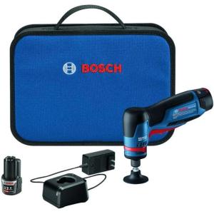 Bosch GWG12V-20SB23 12V Max Brushless 1/4 In. Right Angle Die Grinder Kit with (2) 3 Ah Batteries(w/ (2) 12V Batteries)