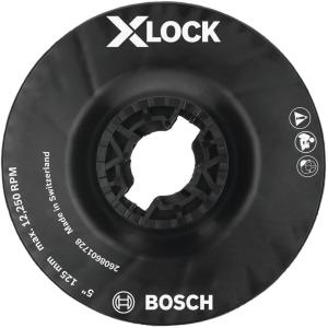 Bosch MGX0450 4-1/2 In. X-LOCK Backing Pad with X-LOCK Clip – Medium Hardness(5 in)