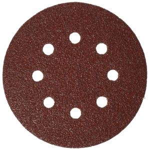 Bosch SR5R040 5-Piece 40 Grit 5 in. 8 Hole Hook-and-Loop Sanding Discs(One Size)