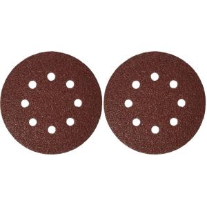 Bosch SR5R040 5-Piece 40 Grit 5 in. 8 Hole Hook-and-Loop Sanding Discs(One Size (Pack of 2))
