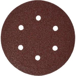 Bosch SR6R040 5-Piece 40 Grit 6 in. 6 Hole Hook-and-Loop Sanding Discs