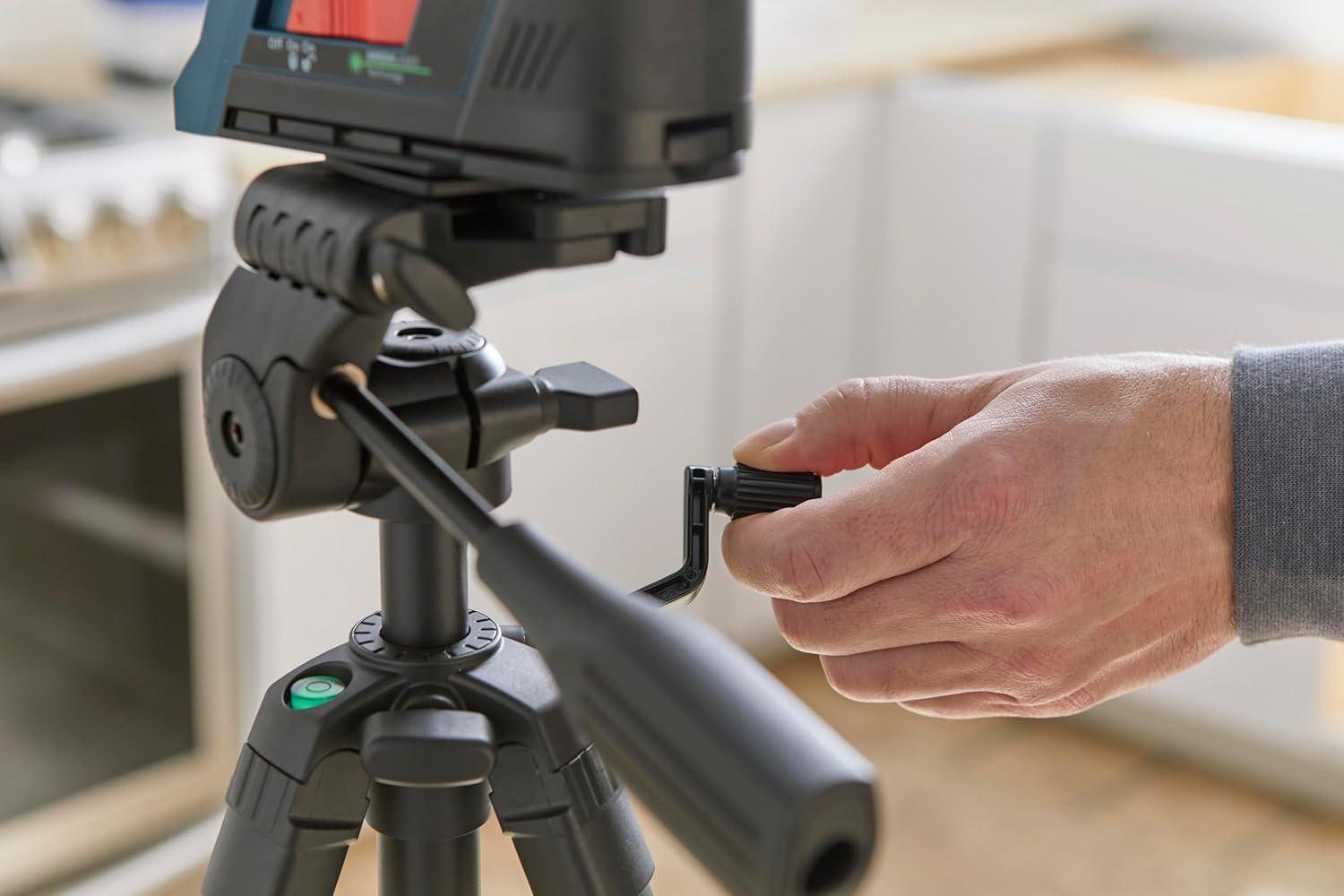 imageBOSCH BT 150 Compact Tripod with Extendable Height for Use with Line Lasers Point Lasers and Laser Distance Measures2261 Light Weight