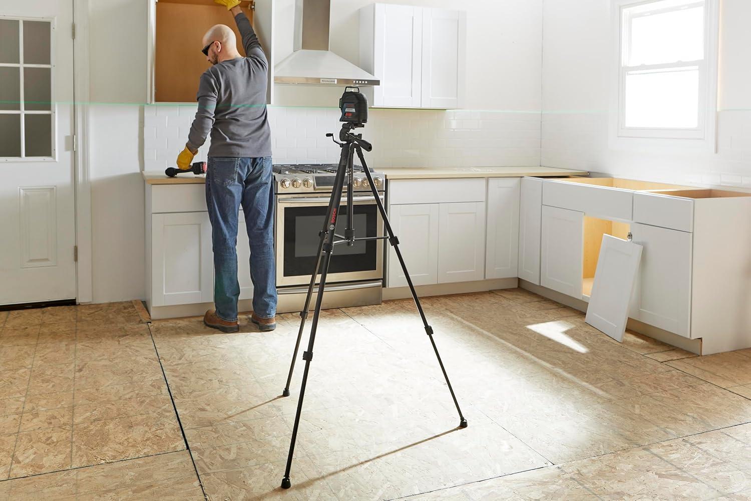 imageBOSCH BT 150 Compact Tripod with Extendable Height for Use with Line Lasers Point Lasers and Laser Distance Measures2261 Light Weight