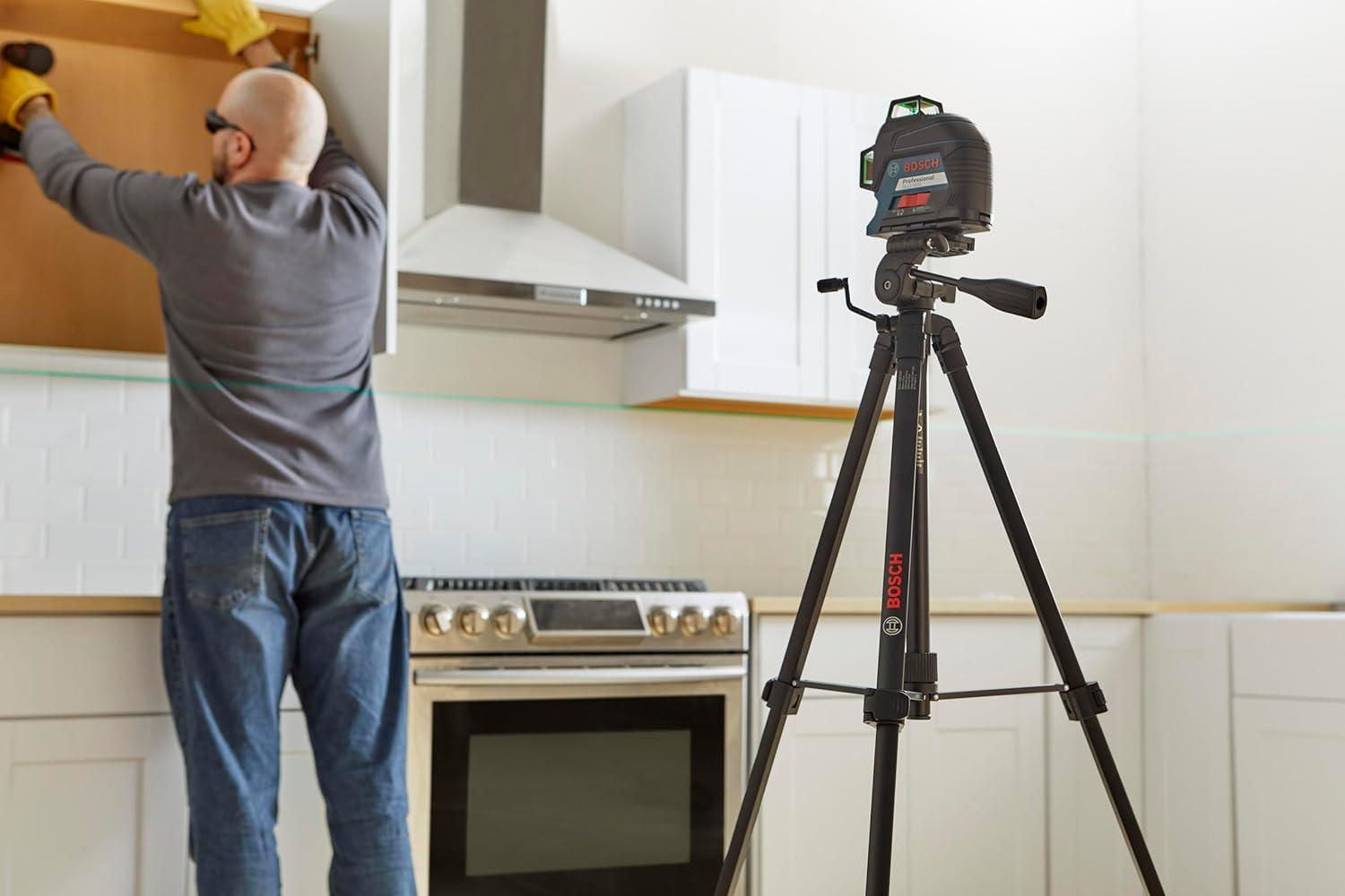 imageBOSCH BT 150 Compact Tripod with Extendable Height for Use with Line Lasers Point Lasers and Laser Distance Measures2261 Light Weight
