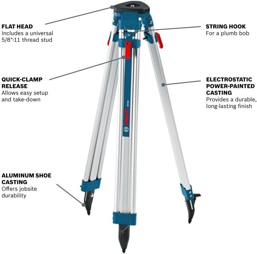 imageBOSCH BT 150 Compact Tripod with Extendable Height for Use with Line Lasers Point Lasers and Laser Distance Measures3863 Quick Clamp