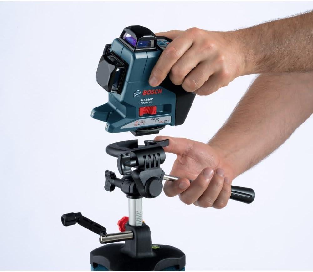 imageBOSCH BT 150 Compact Tripod with Extendable Height for Use with Line Lasers Point Lasers and Laser Distance Measures3898 Heavy Duty wLevel