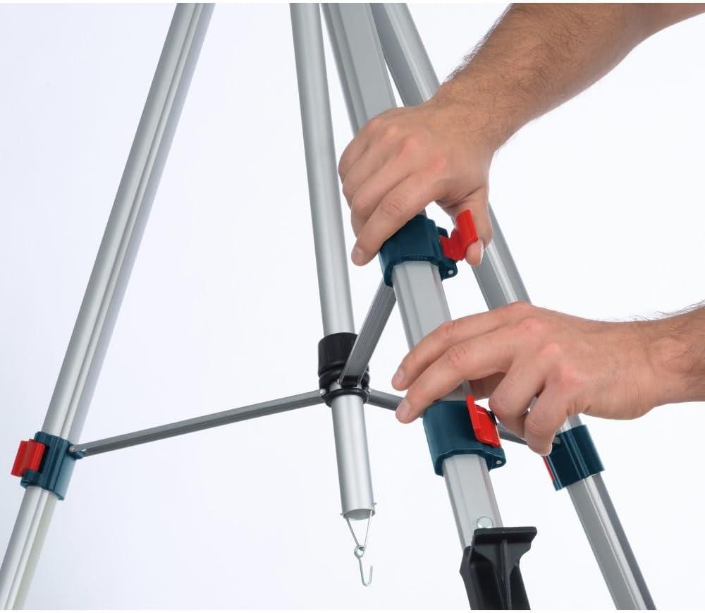 imageBOSCH BT 150 Compact Tripod with Extendable Height for Use with Line Lasers Point Lasers and Laser Distance Measures3898 Heavy Duty wLevel