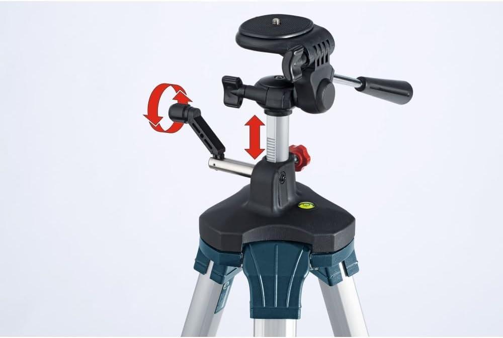imageBOSCH BT 150 Compact Tripod with Extendable Height for Use with Line Lasers Point Lasers and Laser Distance Measures3898 Heavy Duty wLevel