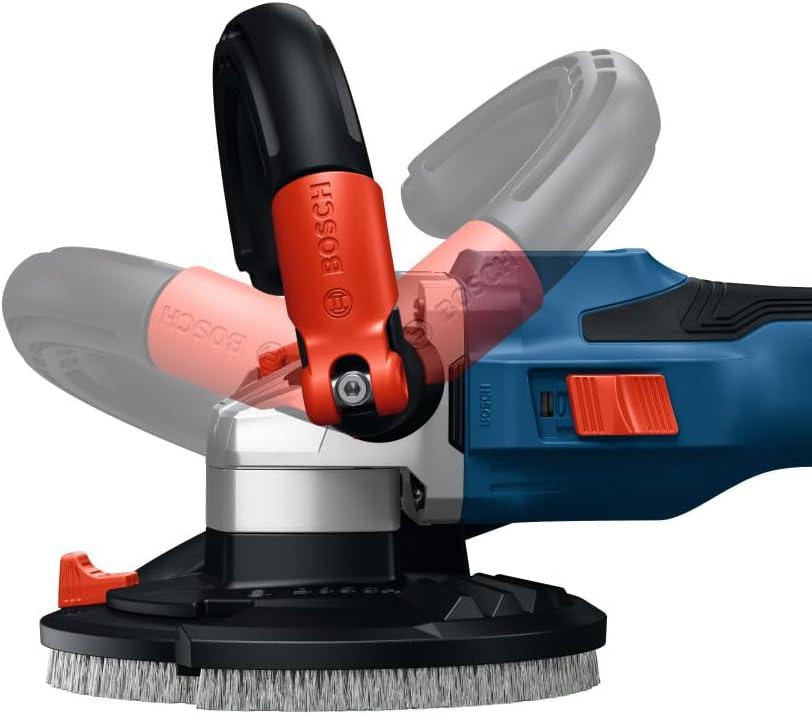imageBOSCH GBR18V15SN18X 18V 5 In Concrete Surface Grinder with 13Amp Equivalent Brushless Motor amp 3Speed Control for HeavyDuty Concrete Prep Includes Diamond Cup Wheel Battery amp Charger