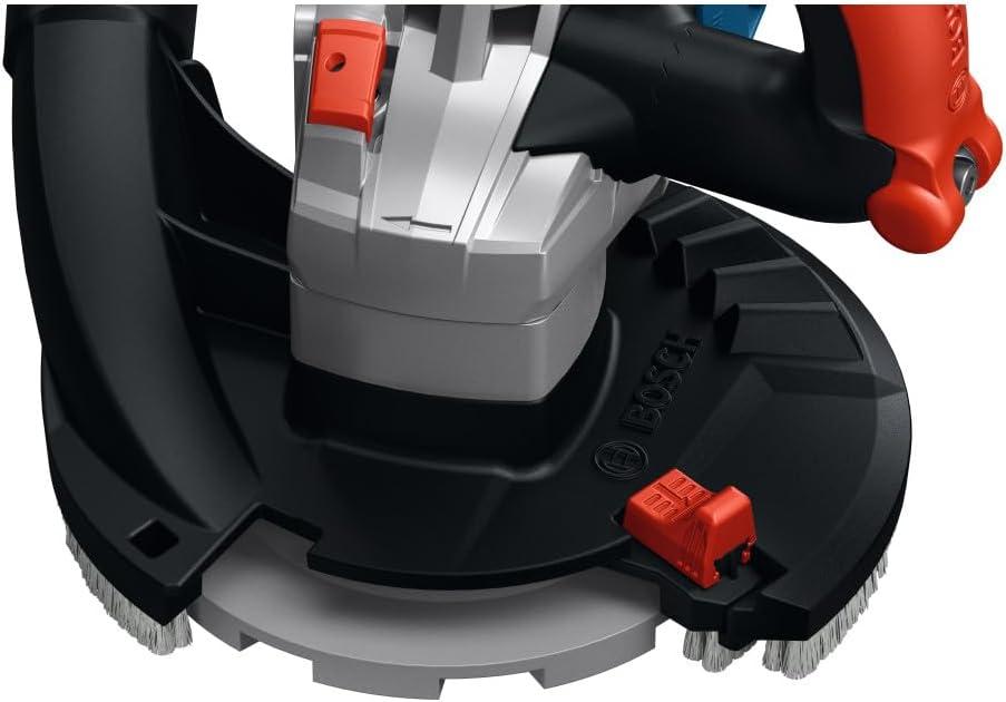 imageBOSCH GBR18V15SN18X 18V 5 In Concrete Surface Grinder with 13Amp Equivalent Brushless Motor amp 3Speed Control for HeavyDuty Concrete Prep Includes Diamond Cup Wheel Battery amp Charger