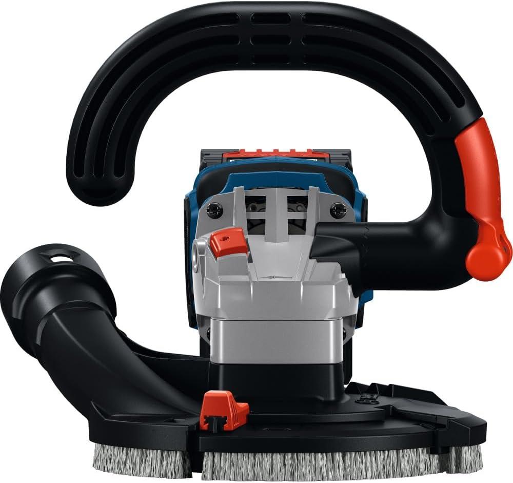 imageBOSCH GBR18V15SN18X 18V 5 In Concrete Surface Grinder with 13Amp Equivalent Brushless Motor amp 3Speed Control for HeavyDuty Concrete Prep Includes Diamond Cup Wheel Battery amp Charger
