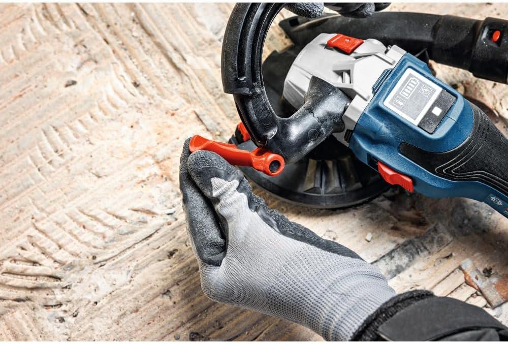 imageBOSCH GBR18V15SN18X 18V 5 In Concrete Surface Grinder with 13Amp Equivalent Brushless Motor amp 3Speed Control for HeavyDuty Concrete Prep Includes Diamond Cup Wheel Battery amp Charger