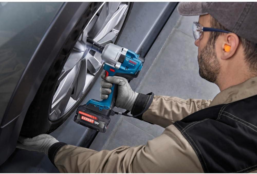 imageBOSCH GDS18V780N 18V Brushless In MidTorque Impact Wrench with 740 FtLbs Max Breakaway Torque and Auto Bolt Release Bare Tool