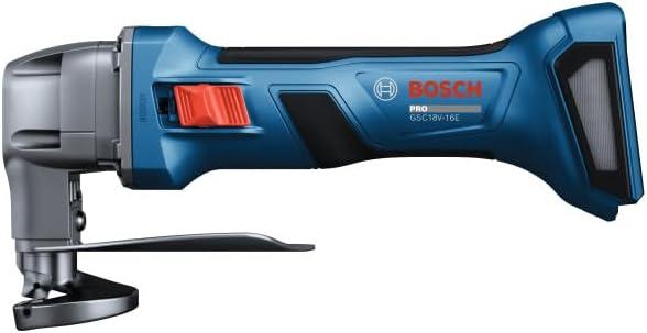 imageBOSCH GSC18V16EN 18V Cordless Metal Shear with a Powerful Brushless Motor 16Gauge Capacity for Clean DistortionFree Cuts in Sheet Metal Ideal for HVAC and Metal Fabricators Bare Tool