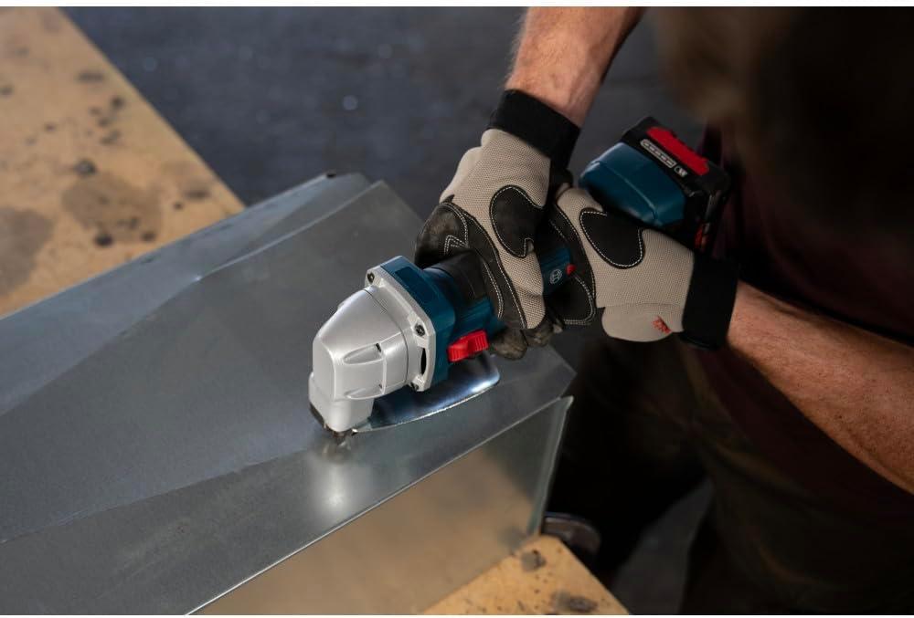 imageBOSCH GSC18V16EN 18V Cordless Metal Shear with a Powerful Brushless Motor 16Gauge Capacity for Clean DistortionFree Cuts in Sheet Metal Ideal for HVAC and Metal Fabricators Bare Tool