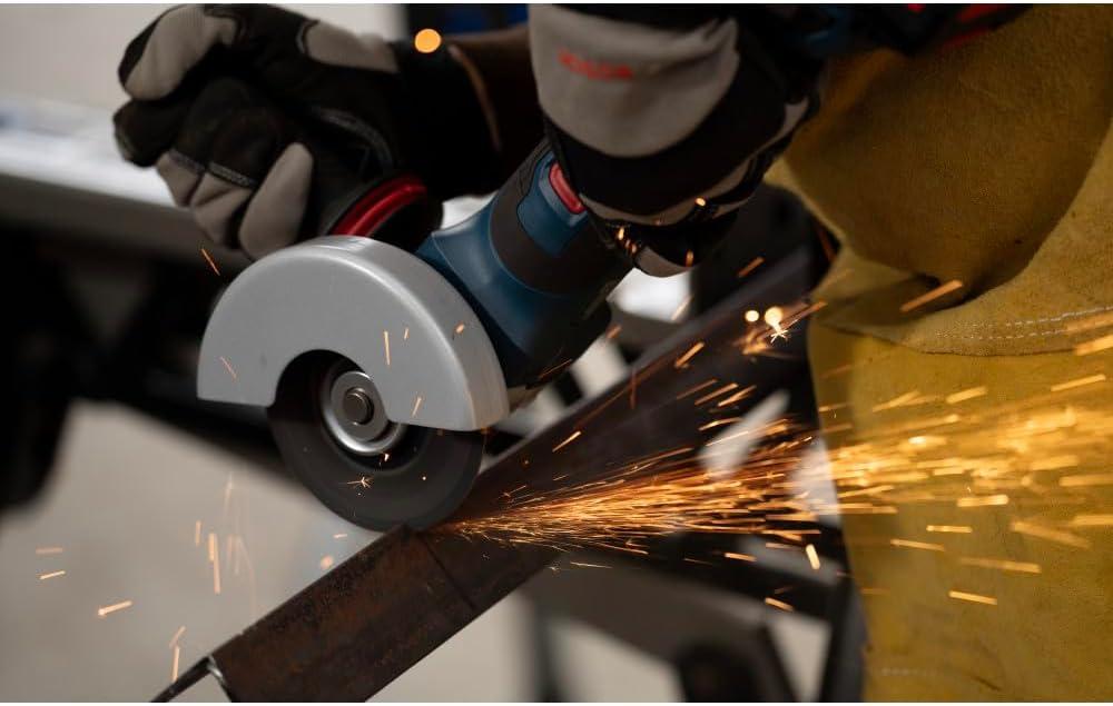 imageBOSCH GWS18V11PSN 18V Angle Grinder wPowerful Brushless Motor 6Speed Variable Control for 4125 In Metal and Concrete Grinding and Cutting Inc Guards Handle Flange and Nut Bare Tool