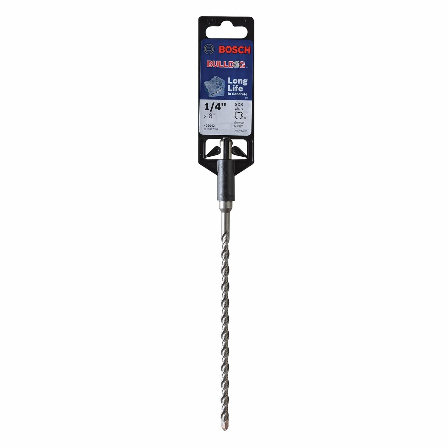 imageBOSCH HC2042 14 in x 6 in x 8 in Bulldog SDSPlus Rotary Hammer Bit14 Diameter Pack of 5