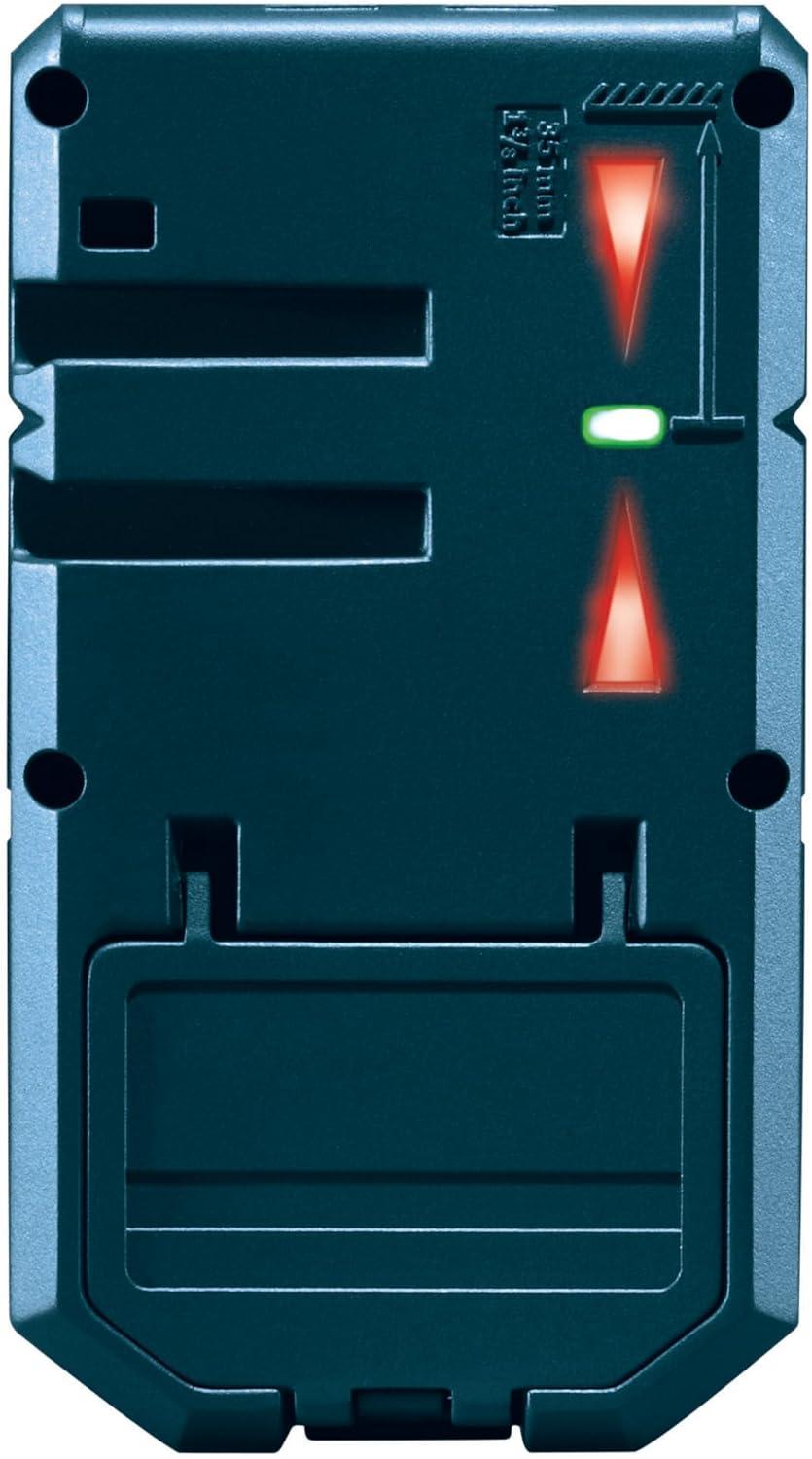 imageBOSCH LR8 165 ft Red and GreenBeam Line Laser Receiver Includes Mounting Bracket 2 AA Batteries amp Belt Pouch165 ft Receiver RED
