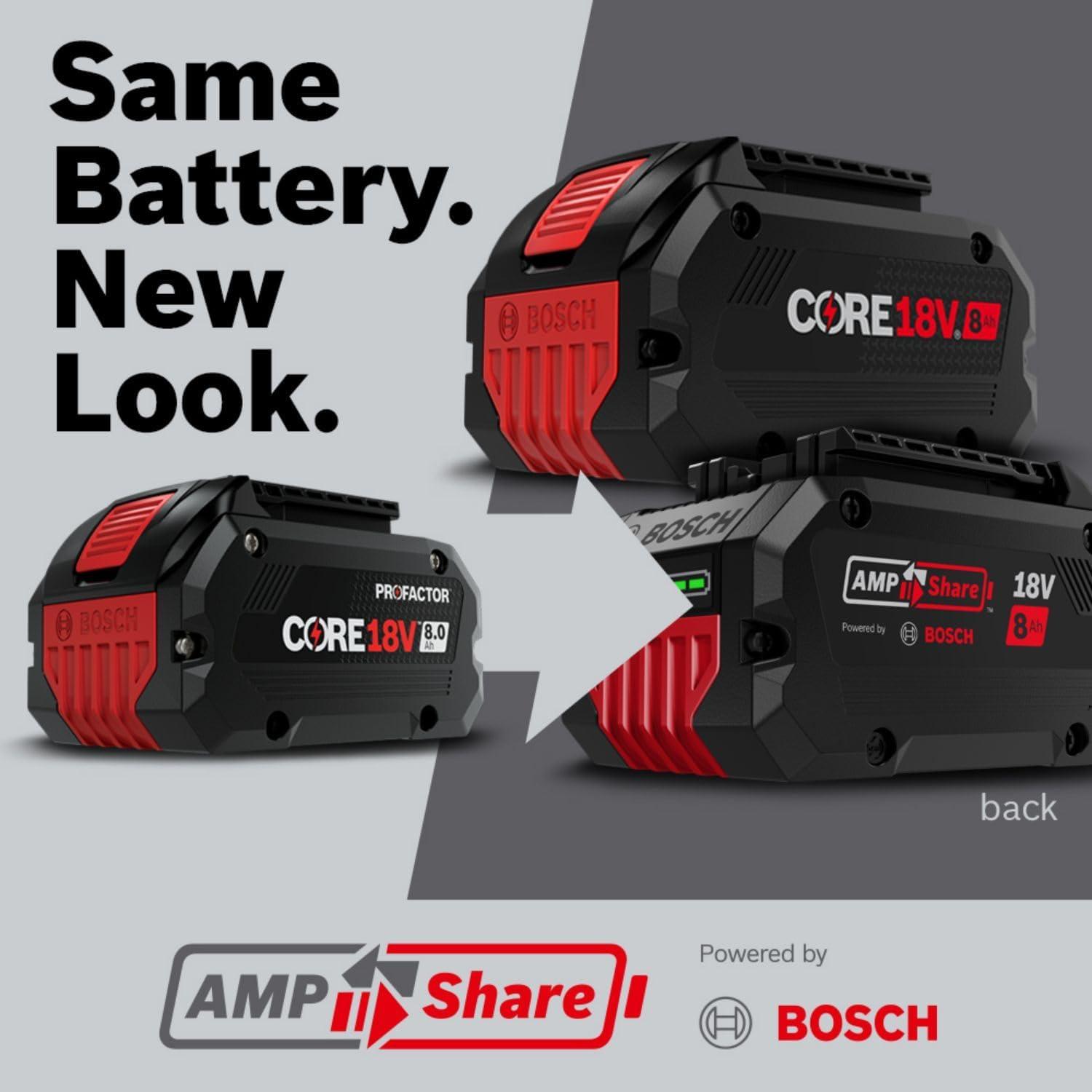 imageBosch GBA18V80 18V CORE18V LithiumIon 8 Ah High Power Battery