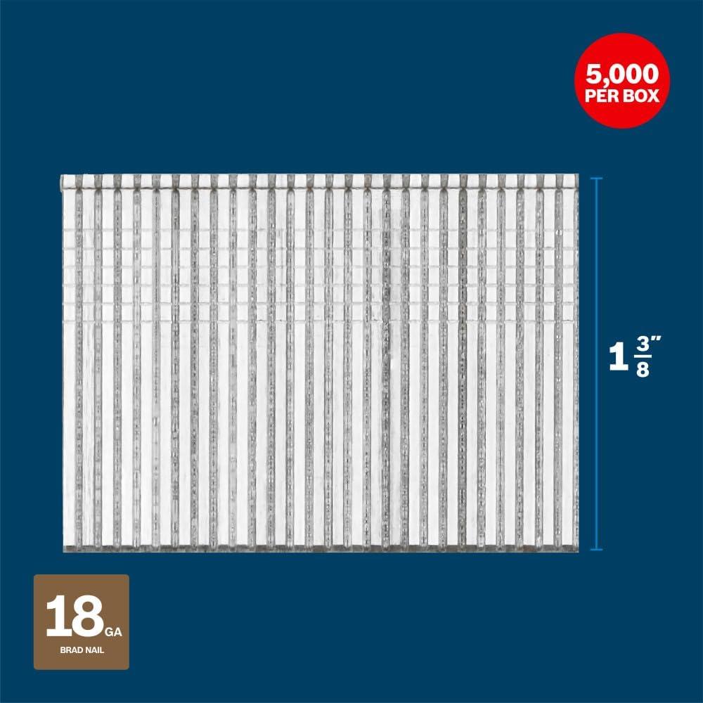 imageBosch GNH18G137GV 138 In x 18ga Brad Nails 5000 Per Box